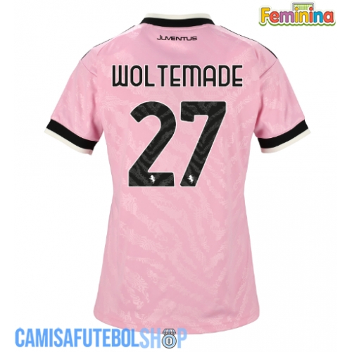 Camisa de time de futebol Juventus Nick Woltemade #27 Replicas 2º Equipamento Feminina 2026-27 Manga Curta